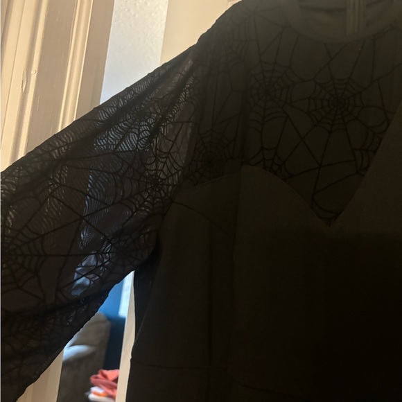 Black mesh jumpsuit - Picture 3 of 4